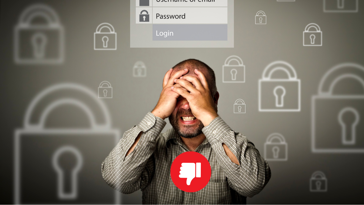 Banco de Imágenes de un chico que no sabe el estado de su contraseña